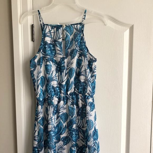 H&M Blue & White Summer Dress with Slits - Picture 5 of 5
